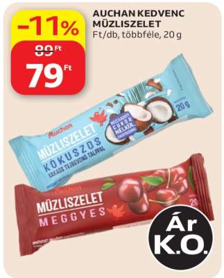 Auchan Kedvenc Müzliszelet