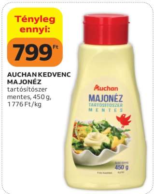 AUCHAN KEDVENC MAJONÉZ