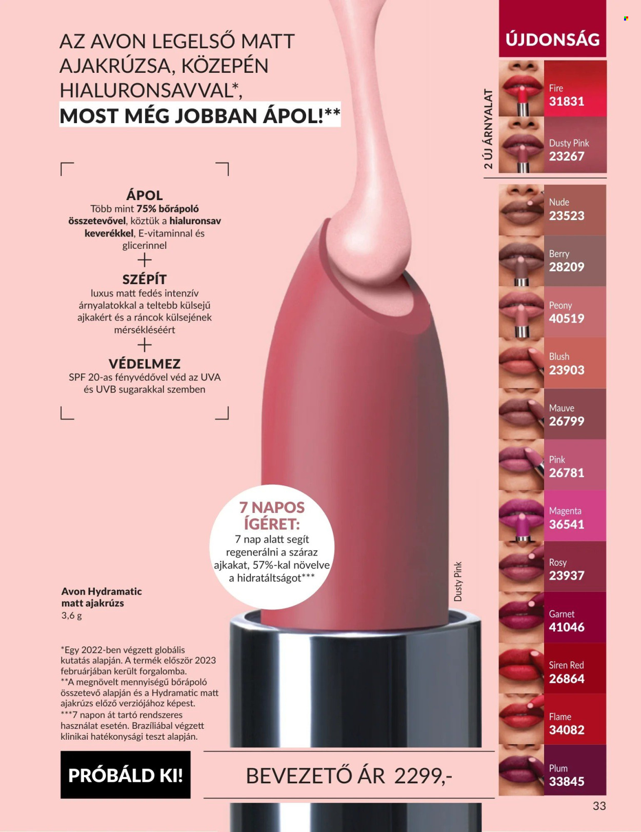 Avon akciós újságok - 2026.09.01 - 2026.09.30. Oldal 33