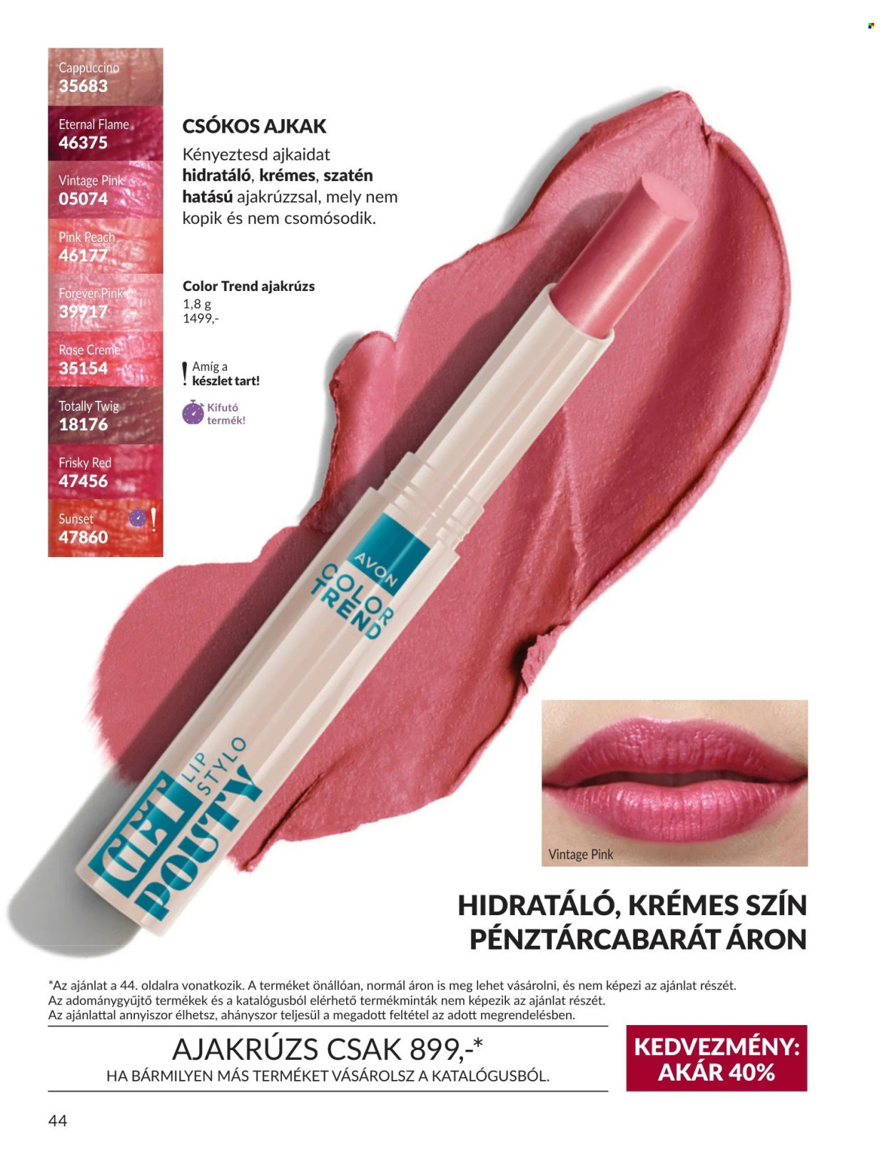 Avon akciós újságok - 2026.09.01 - 2026.09.30. Oldal 44