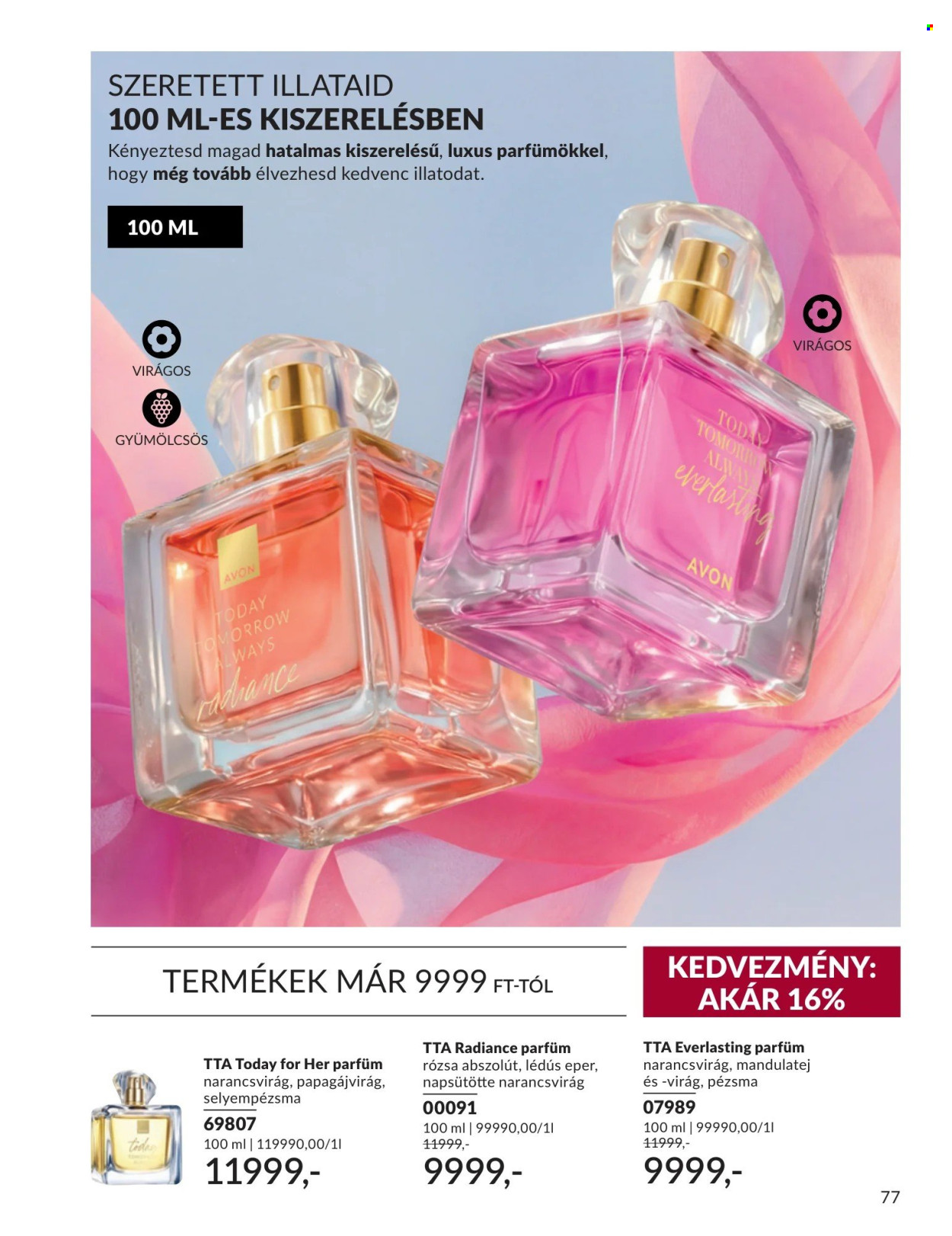 Avon akciós újságok - 2026.09.01 - 2026.09.30. Oldal 77
