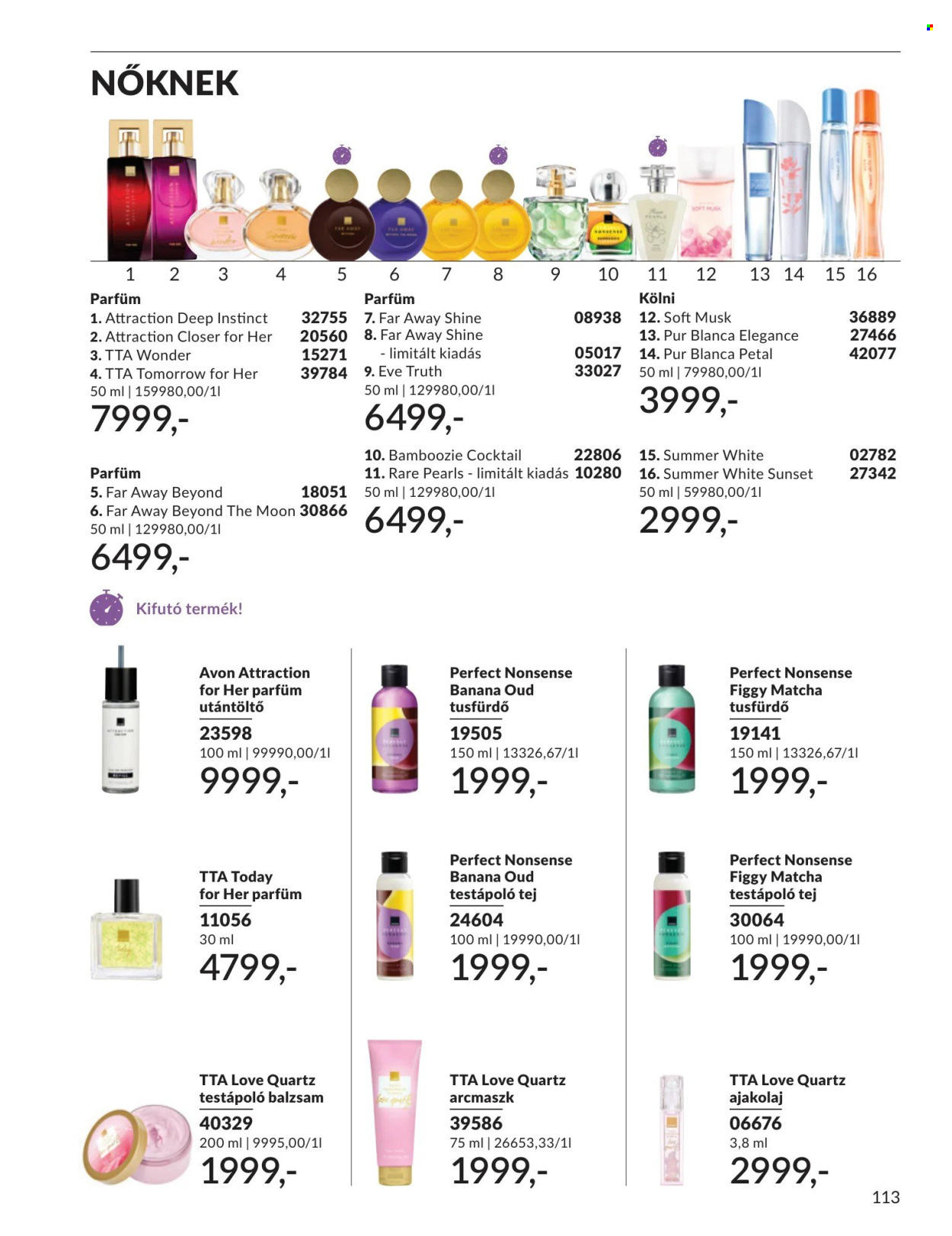 Avon akciós újságok - 2026.09.01 - 2026.09.30. Oldal 113