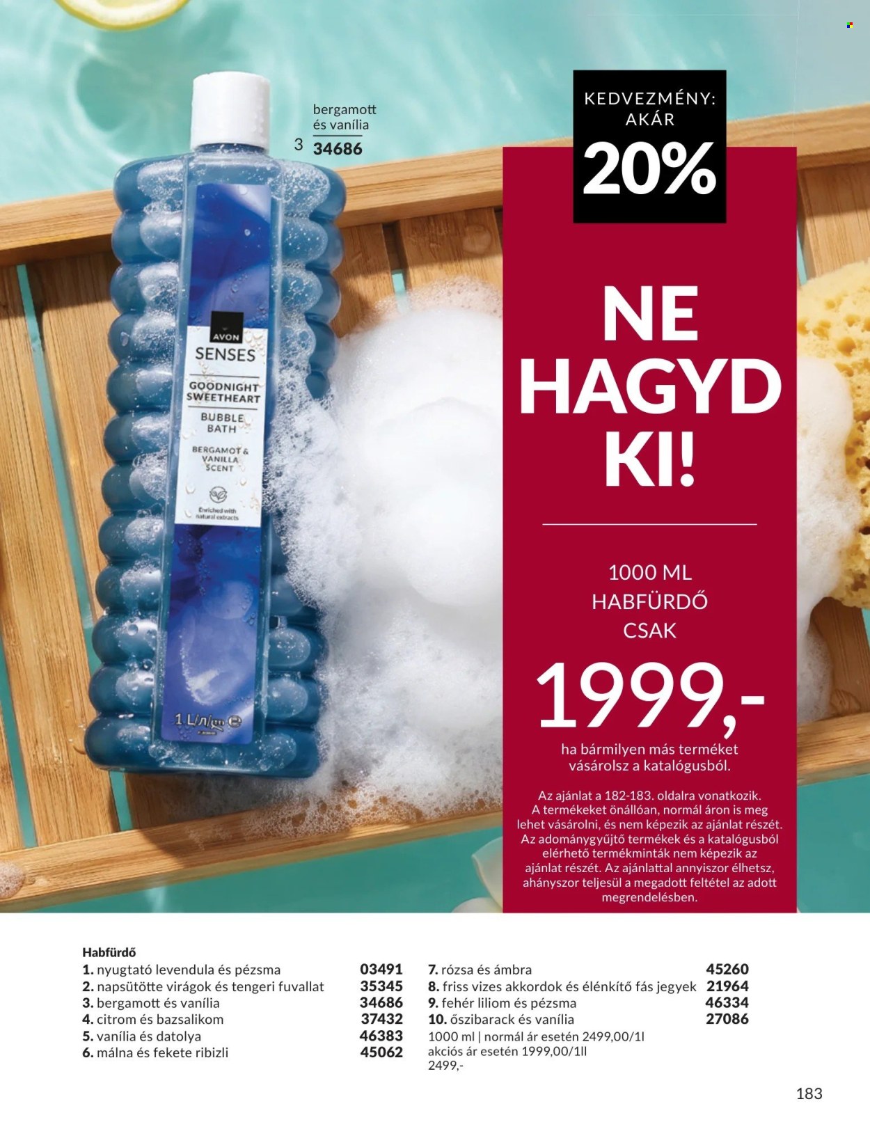 Avon akciós újságok - 2026.09.01 - 2026.09.30. Oldal 183