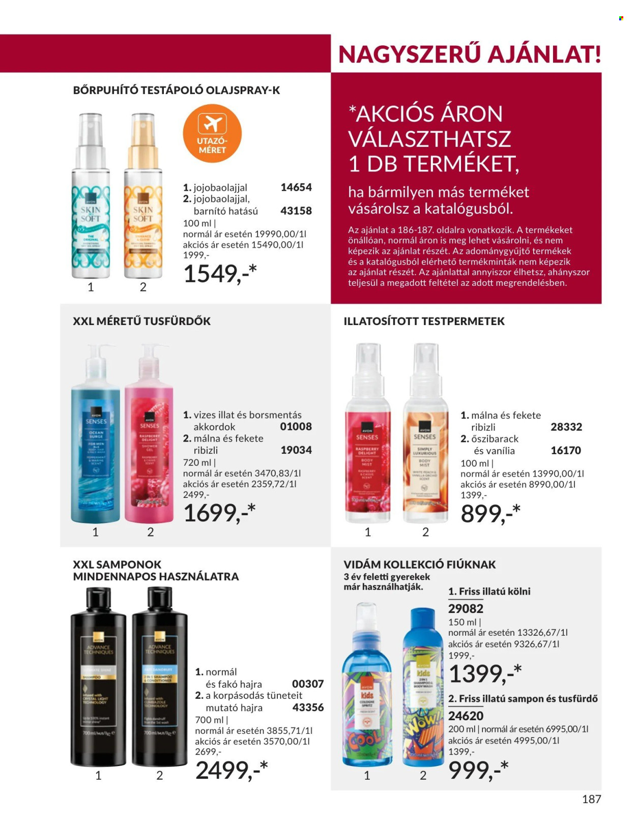 Avon akciós újságok - 2026.09.01 - 2026.09.30. Oldal 187