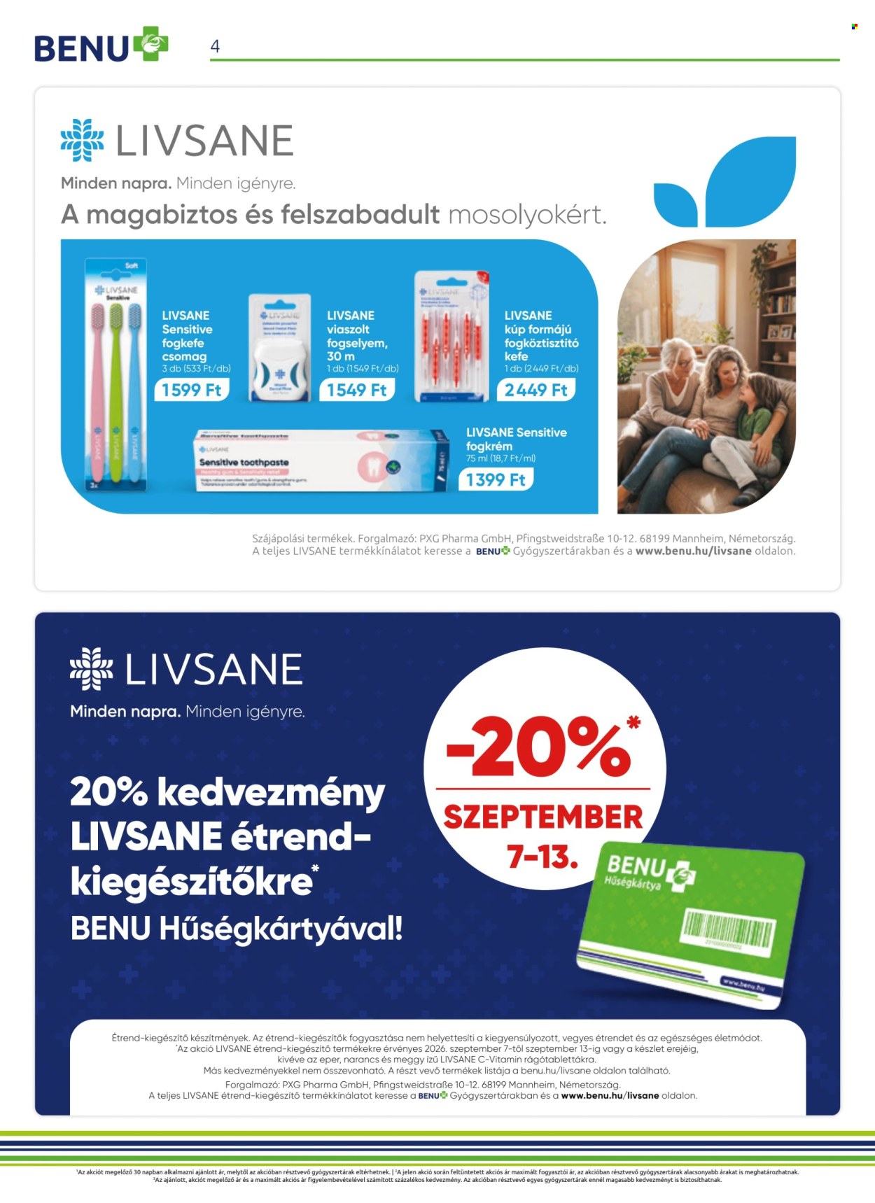 BENU Gyógyszertár akciós újságok - 2026.09.01 - 2026.09.30. Oldal 4