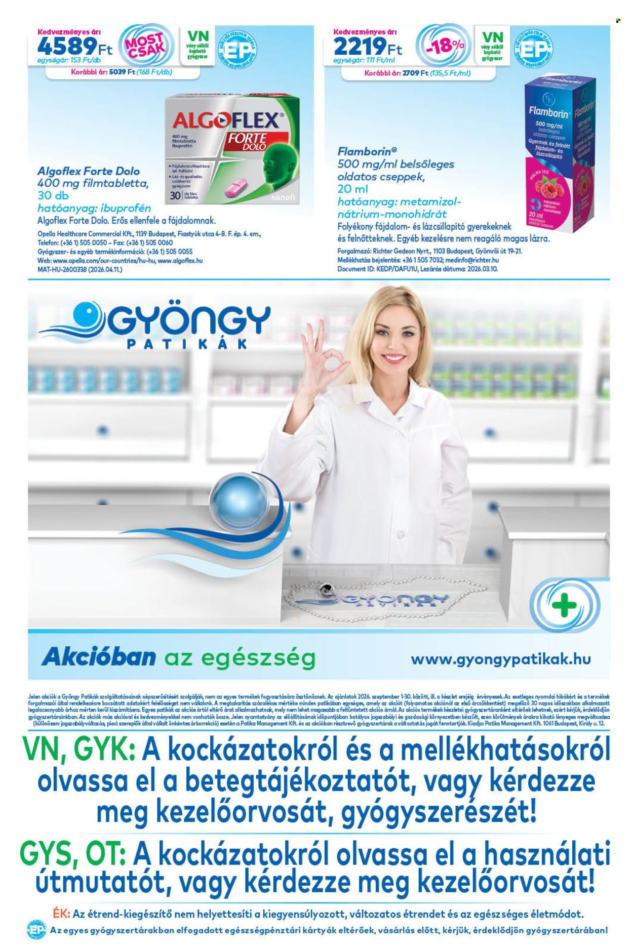 Gyöngy Patikák akciós újságok - 2026.09.01 - 2026.09.30. Oldal 20