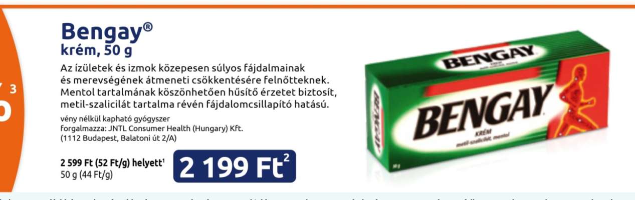 Bengay krém, 50 g