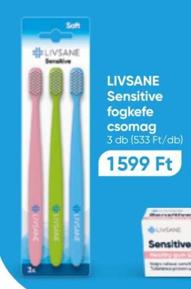 LIVSANE Sensitive fogkefe csomag