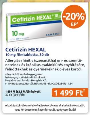 Cetirizin HEXAL