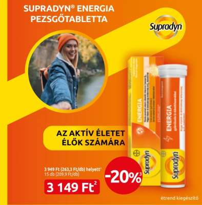 SUPRADYN® ENERGIA PEZSGŐTABLETTA