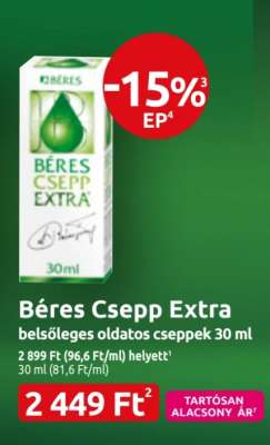 Béres Csepp Extra