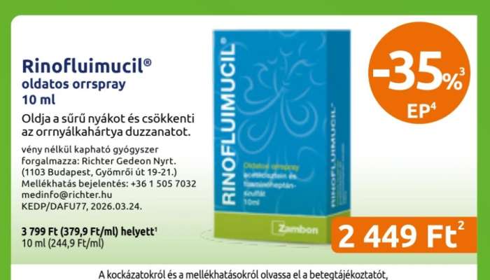Rinofluimucil® oldatos orrspray