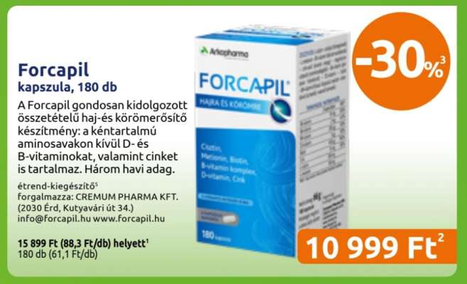Forcapil kapszula, 180 db