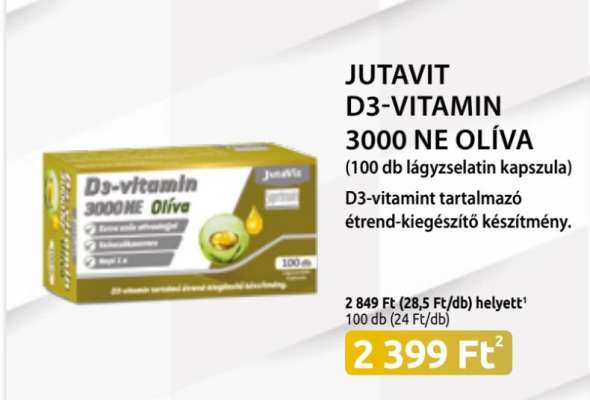 JUTAVIT D3-VITAMIN 3000 NE OLÍVA