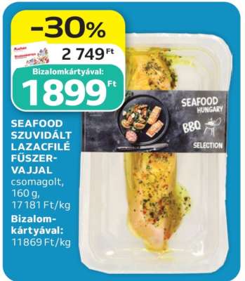 SEAFOOD SZUVIDÁLT LAZACFILÉ FŰSZERVAJJAL
