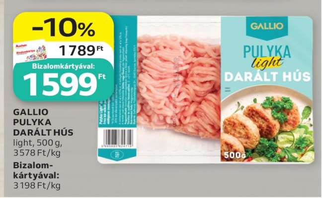 GALLIO PULYKA DARÁLT HÚS
