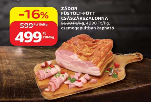 Zádor Füstölt-Főtt Császárszalonna