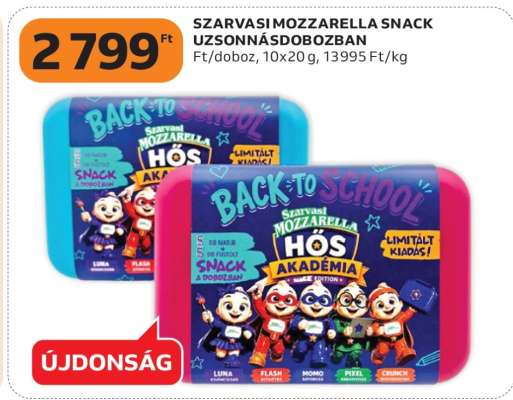 Szarvasi Mozzarella snack uzsonnásdobozban