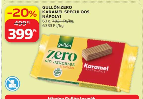 GULLÓN ZERO KARAMEL SPECULOOS NÁPOLYI