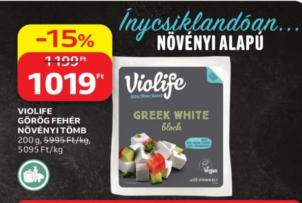 VIOLIFE GÖRÖG FEHÉR NÖVÉNYI TÖMB