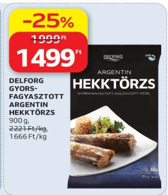 DELFORG GYORS-FAGYASZTOTT ARGENTIN HEKKTÖRZS
