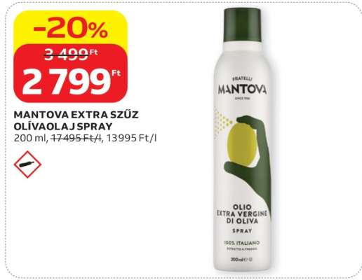 MANTOVA EXTRA SZŰZ OLÍVAOLAJ SPRAY
