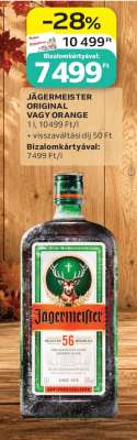 JÄGERMEISTER ORIGINAL VAGY ORANGE