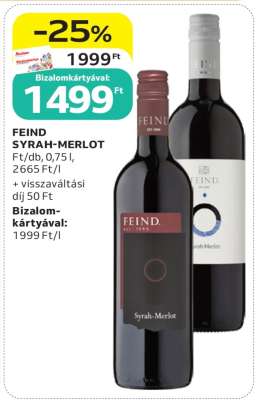 FEIND SYRAH-MERLOT