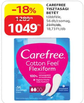 CAREFREE Tisztasági betét