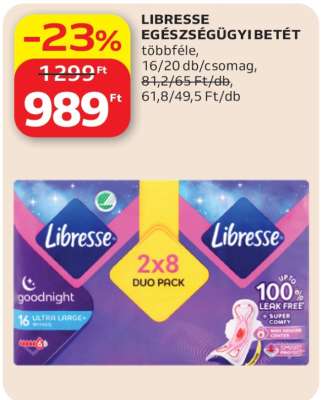 LIBRESSE EGÉSZSÉGÜGYI BETÉT