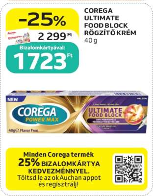 COREGA ULTIMATE FOOD BLOCK RÖGZÍTŐ KRÉM