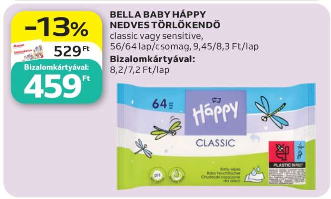 BELLA BABY HAPPY NEDVES TÖRLŐKENDŐ