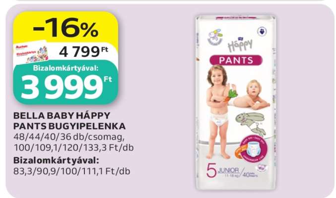 BELLA BABY HAPPY PANTS BUGYIPELENKA