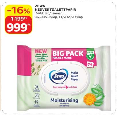 Zewa nedves toalettpapír