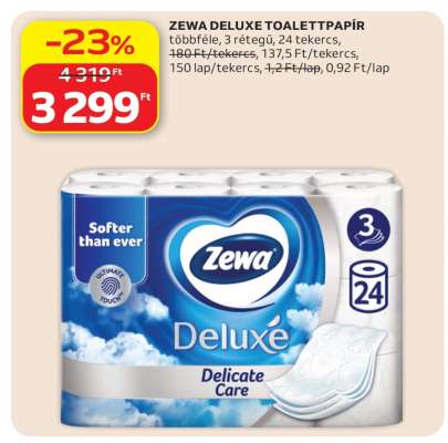 Zewa Deluxe toalettpapír