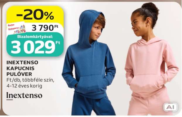 INEXTENSO KAPUCNIS PULÓVER