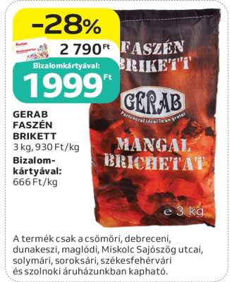 GERAB FASZÉN BRIKETT