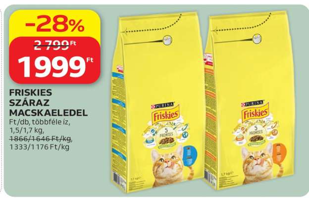 FRISKIES Száraz macskaeledel*