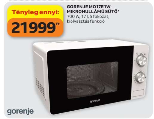 Gorenje MO17E1W Mikrohullámú Sütő