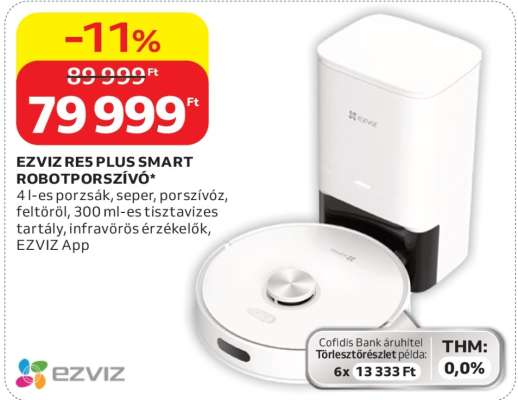 EZVIZ RE5 Plus Smart Robotporszívó