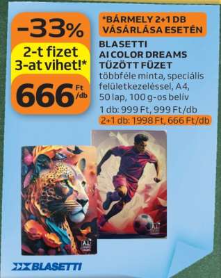 BLASETTI AI COLOR DREAMS TŰZÖTT FÜZET