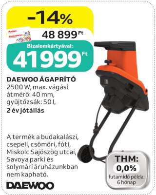 DAEWOO ÁGAPRÍTÓ
