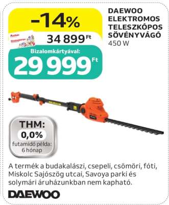 DAEWOO ELEKTROMOS TELESZKÓPOS SÖVÉNYVÁGÓ