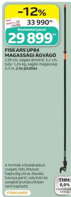 FISKARS UP84 MAGASSÁGI ÁGVÁGÓ
