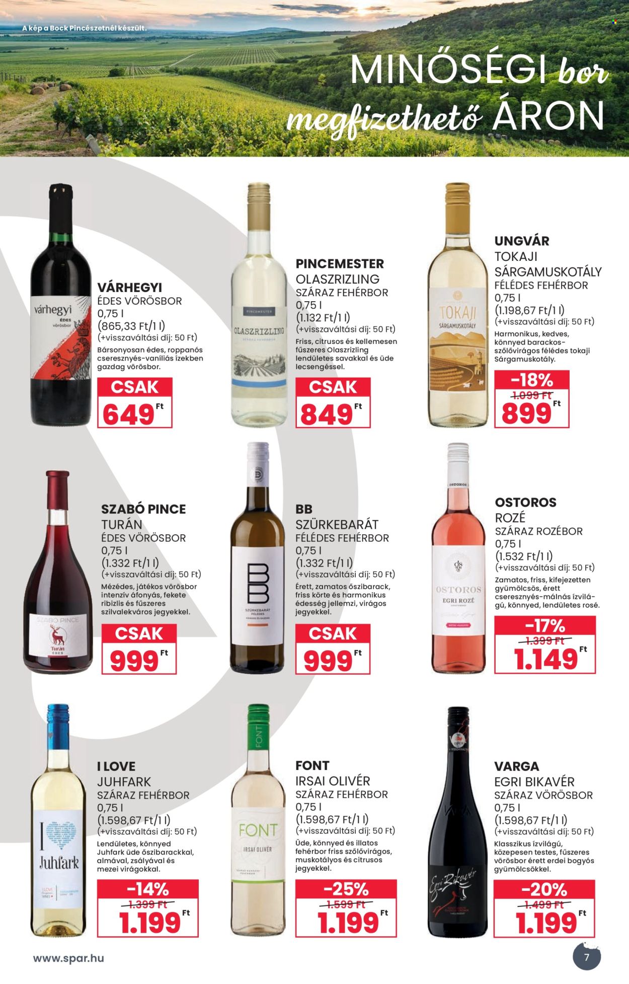 SPAR akciós újságok - 2026.09.02 - 2026.09.23. Oldal 7