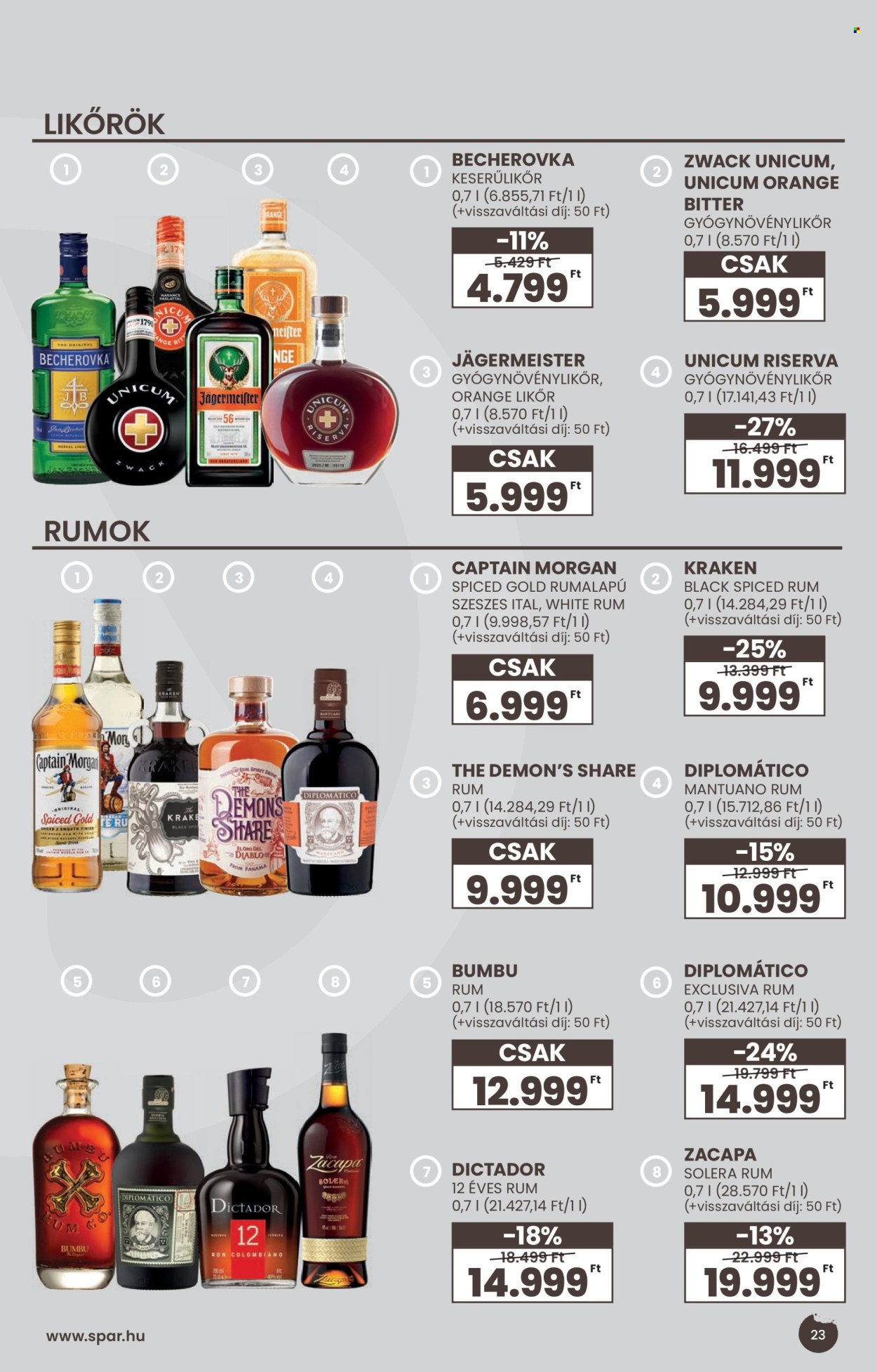 SPAR akciós újságok - 2026.09.02 - 2026.09.23. Oldal 23