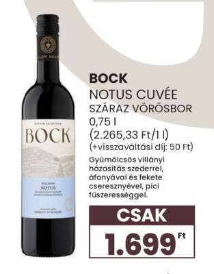 Bock Notus Cuvée