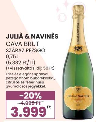 JULIA & NAVINES CAVA BRUT