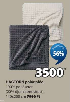 HAGTORN polár pléd