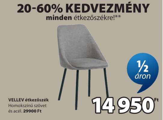 VELLEV étkezőszék